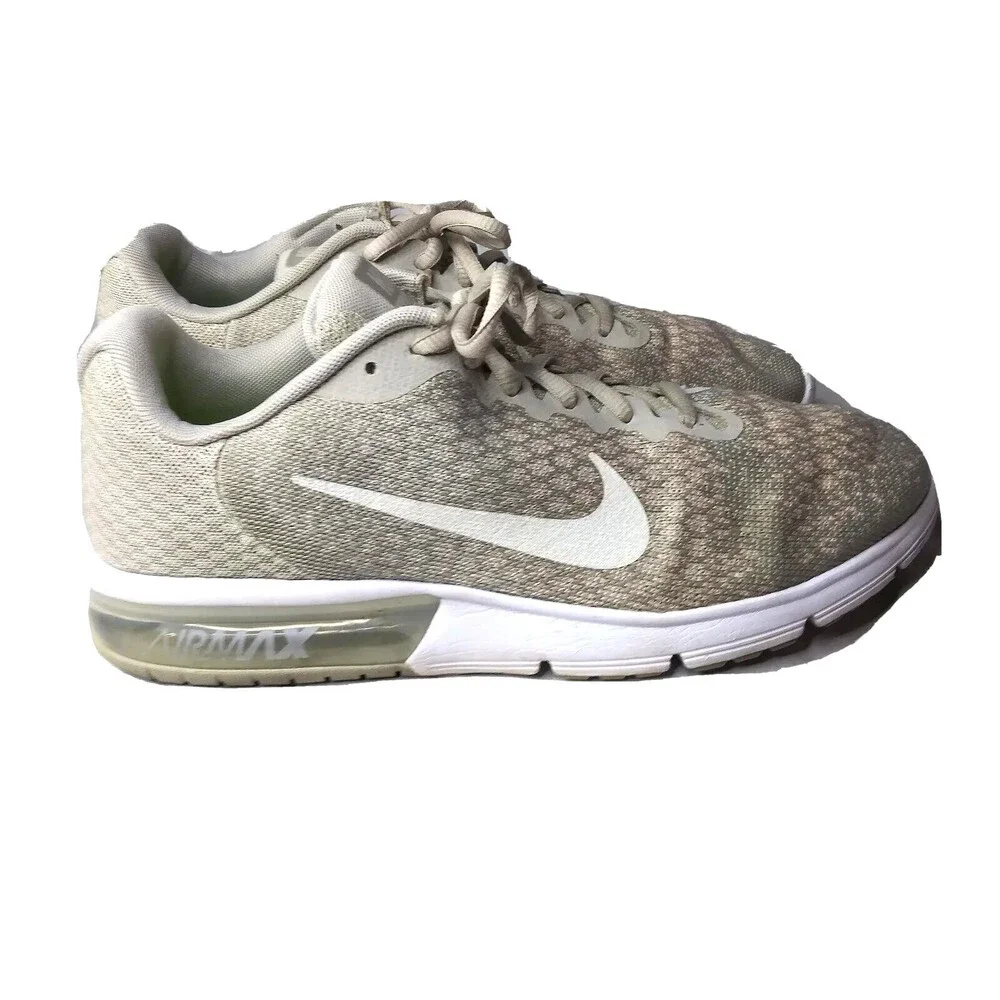 Nike Air Max Sequent 2 Shoes Women's Size 11 Platinum Grey Bone